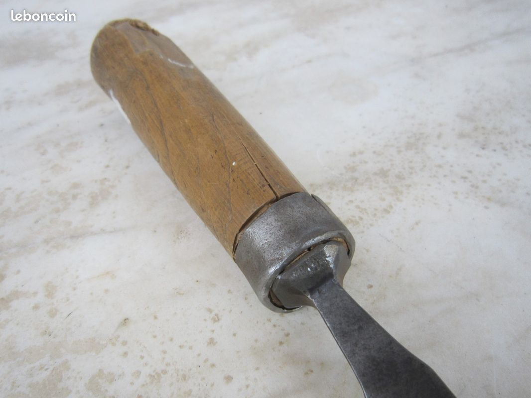 Ciseau à Bois Ancien BEDANE COULAUX – Lame 12 Mm Chrome Tungstène – Outil Vintage Français