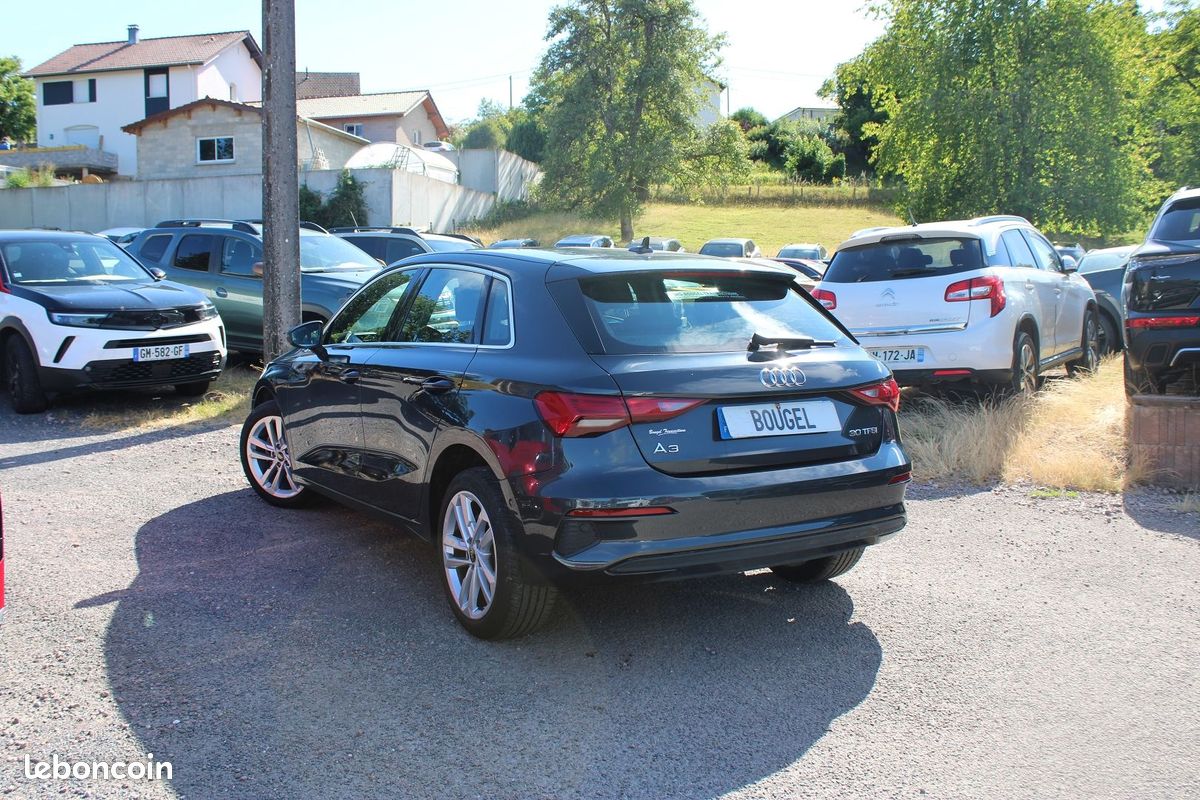 Audi A3 SPORTBACK 30 TFSI 110CV DESIGN S TRONIC 7 BVA ABS RÉGULATEUR ADAPTATIF FULL LEDS JA 17 ESP (image 3)
