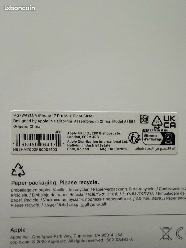 Coque iphone 17 pro max magsafe transparente (image 3)
