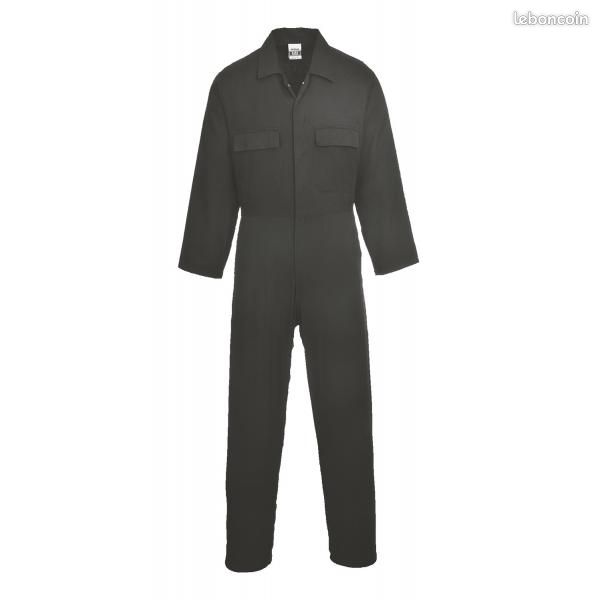 Combinaison coton Euro Work, noir (Neuve) Taille XL (image 1)