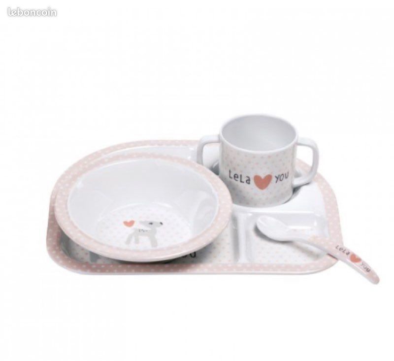 Coffret Vaisselle Bébé Lässig Bleu Neuf (image 3)