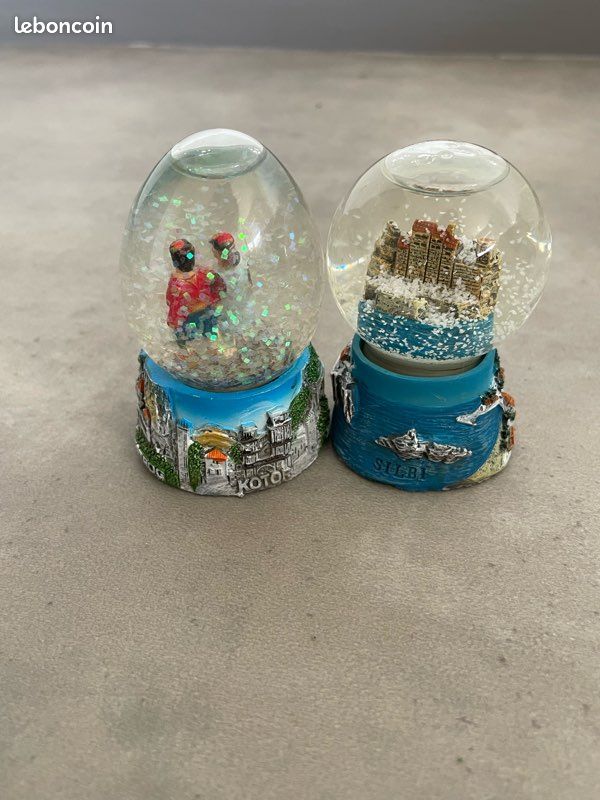 Lot de 2 boules à neige du monténégro - collection (image 3)