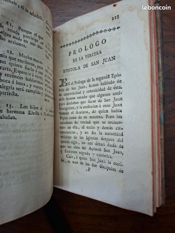 Rare 1787 – VERSION PARAFRÁSTICA DE LAS EPÍSTOLAS CANÓNICAS – RICARDO VALSALOBRE – MADRID (image 17)