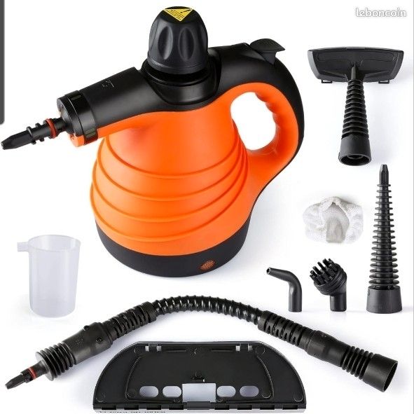 Nettoyeur Vapeur Portable Kavolet 1050 W – 3 Bars, 350 Ml, 9 Accessoires Multifonctions Pour Maison, Voiture, Canapé