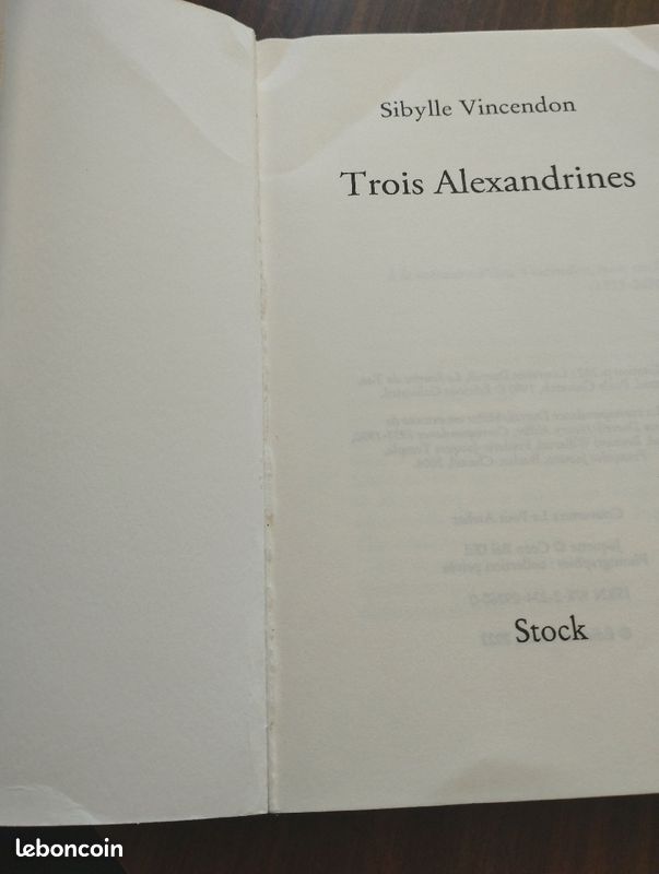 Trois Alexandrines de Sibylle Vincendon (image 3)
