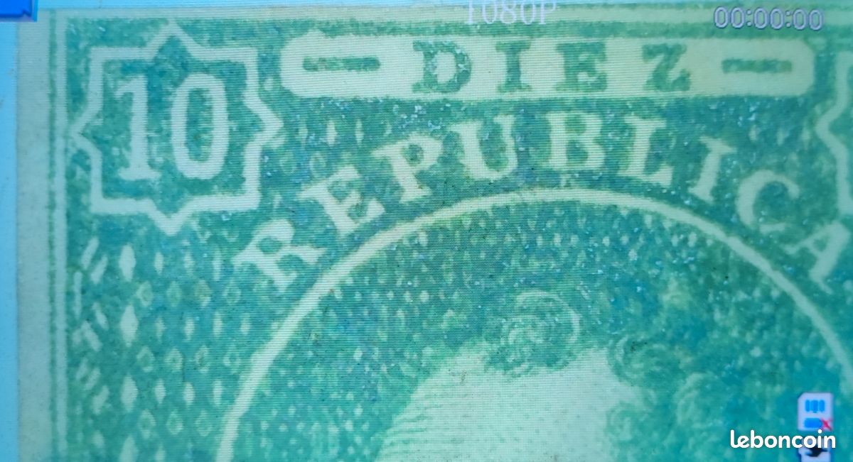 Rare Timbre 1864 Rivadavia Argentine 10c, grosse cote (image 3)