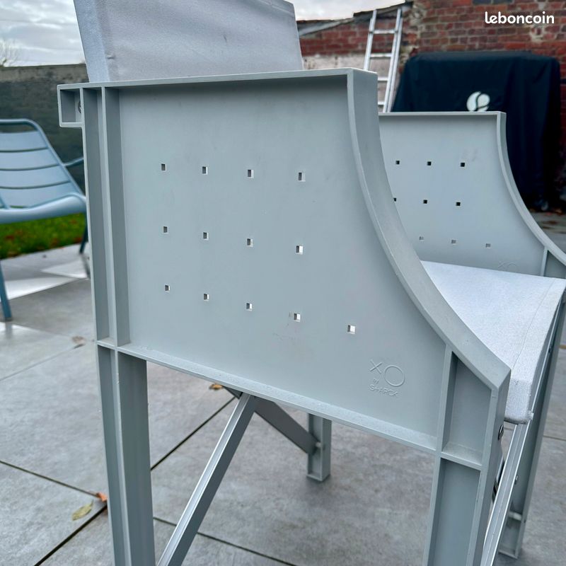 Chaise Starck XO pliable plastique et toile (image 2)
