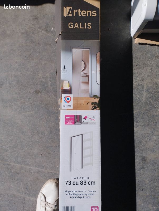 Kit habillage porte neuf pour porte coulissante en VERRE (image 1)