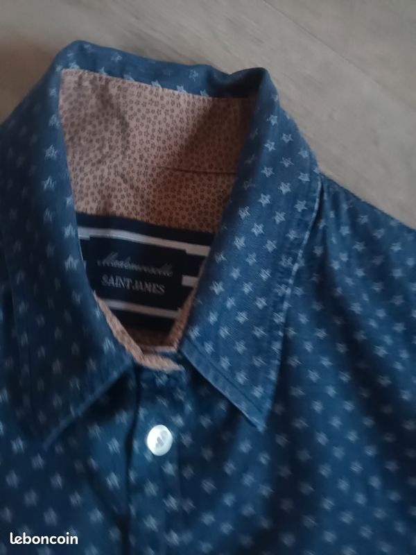 Chemise Femme Saint James - Taille 48, Couleur Bleu, En Lin - Neuf Avec étiquettes