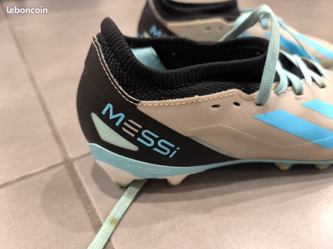 Bottes de Football adidas X Crazyfast Club Fxg Messi Enfant Bleu | Atmósfera Sport