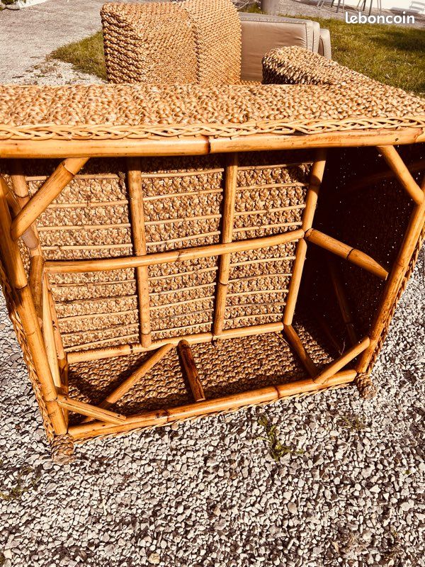 Trois fauteuils en osier (image 3)