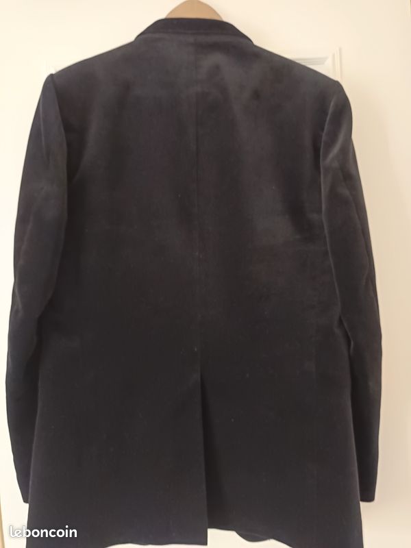 Veste velours ras noir (image 4)