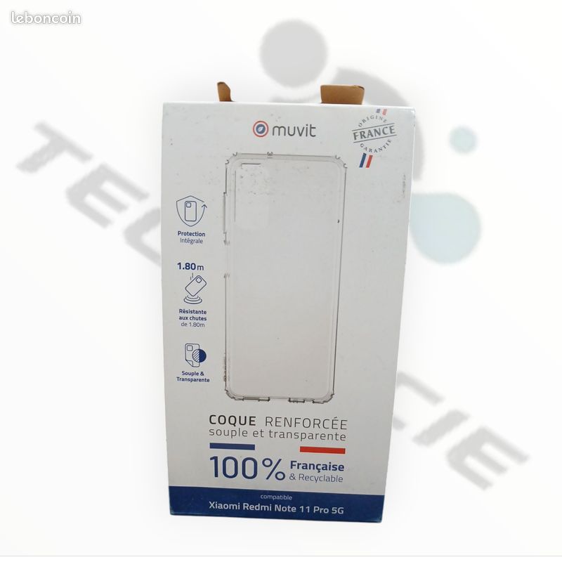 Coque Souple Transparente Anti-choc Pour Xiaomi Redmi Note 11 PRO – Silicone, Neuve En Blister