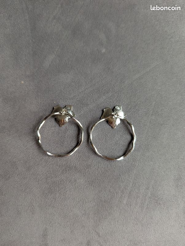 Boucles D'oreilles Eko Emma & Chloé - Laiton Plaqué Or 18k - Fermoir Clips - Neuf Sans Emballage