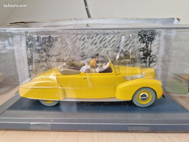 VOITURE TINTIN 1/24 - Decapotable Du Capitaine Haddock Comme Neuf Avec