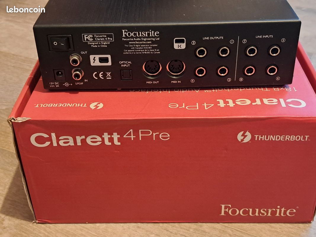 Focusrite Clarett 4 pre thunderbolt (image 3)