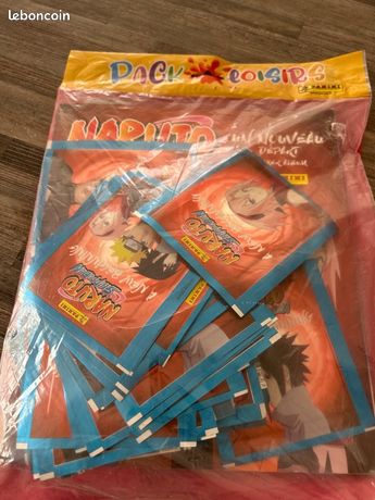 LOT PANINI NARUTO Shippuden Un Nouveau Depart Album Vide + 50 Pochettes Stickers EUR 20,00 - FR