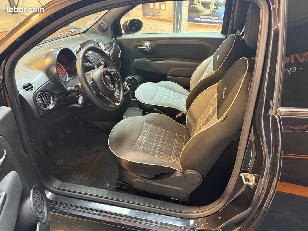 FIAT 500 1.2 70 LOUNGE / APPLECARPLAY / RÉGULATEUR - LIMITEUR DE VITESSE / RADAR DE RECUl (image 22)