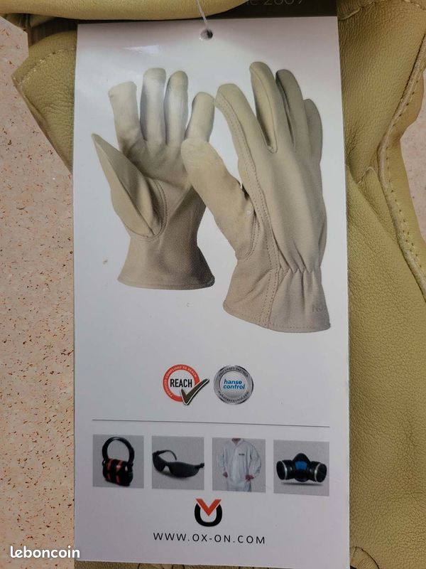 Gants Travail EN388 Gants Soudeur TK Gloves LYNX - Cuir Chèvre