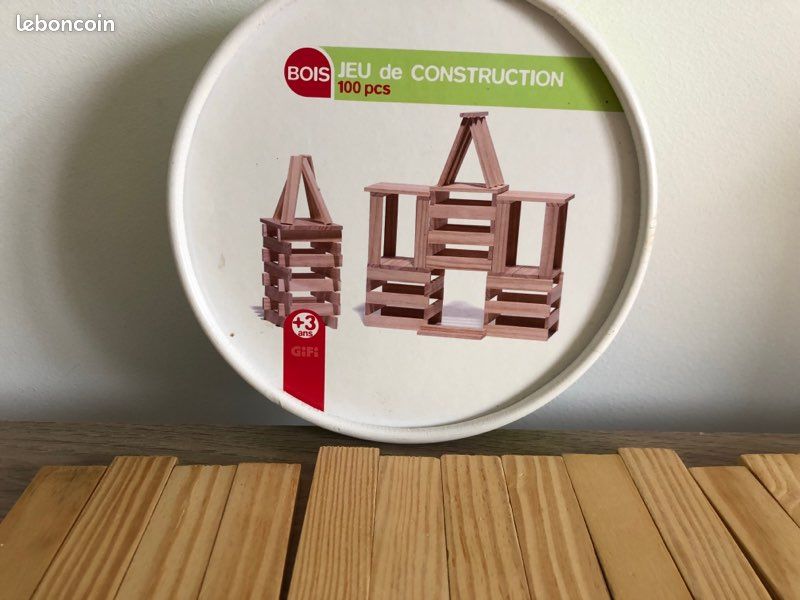 Jeu de construction en bois avec boîte (image 3)