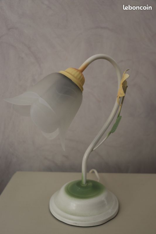 Ensemble lustre en métal peint + lampe de chevet (assortis) (image 7)