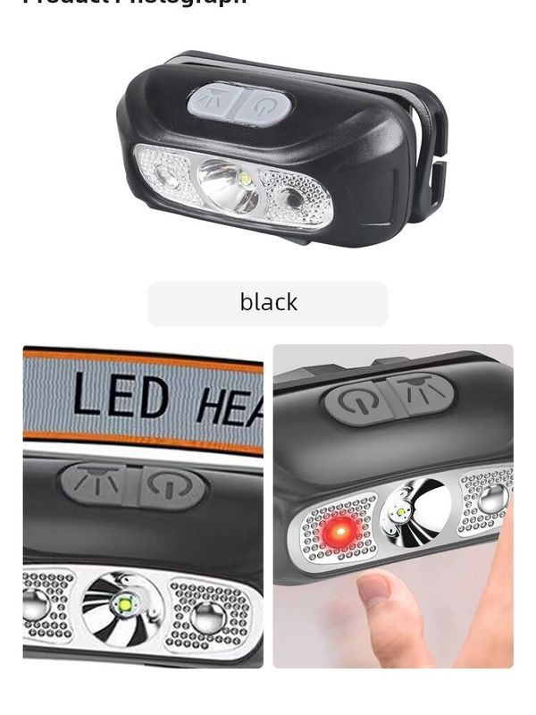 Mini lampe torche rechargeable à capteur, lampe de poche USB