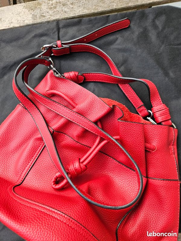 Sac "seau" - Rouge - Zara (image 10)