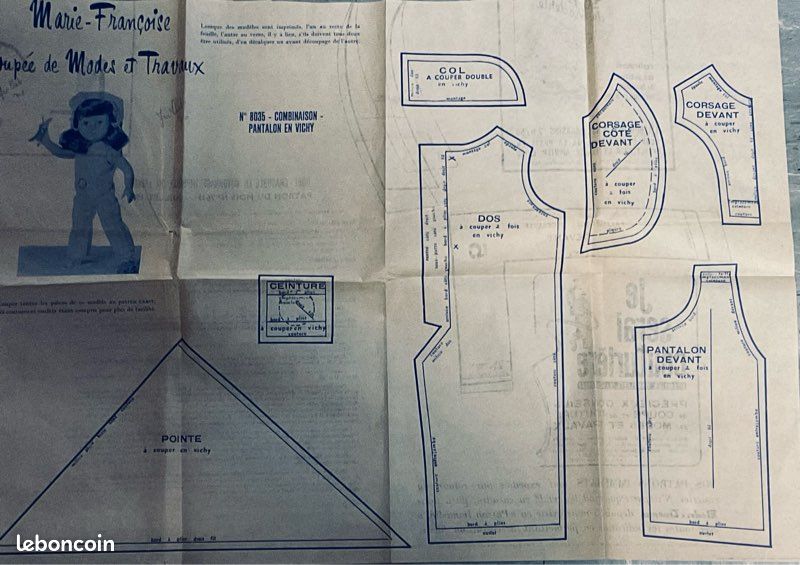 Page De Magazine Modes Et Travaux Février 1980 - Sur Les Poupées Marie-Françoise Et Jean-Michel, Occasion