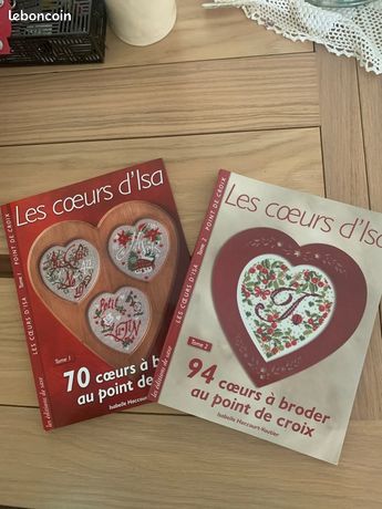 Livre broderie les cœurs d