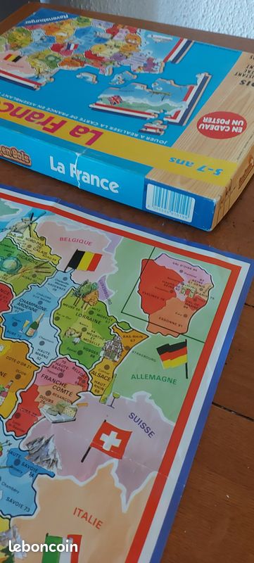Puzzle En Bois France Puzzle - Au Bord De L'eau - 33 X 23 Cm - Bon état