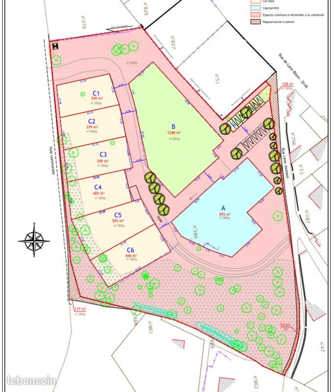 Terrain 379 m² Inzinzac Lochrist · à Inzinzac-Lochrist · 66 800 €