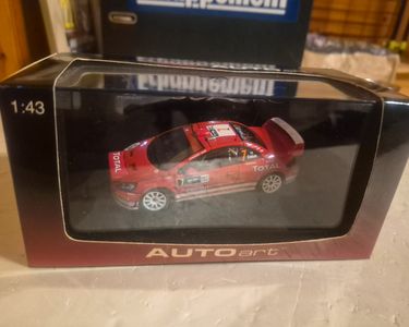 Peugeot 307 Wrc AUTOart 1/43 Gronholm Deutchland 2005