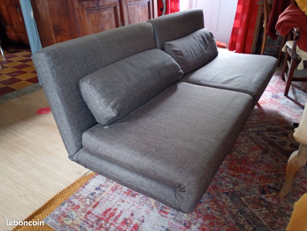 Vend canapé convertible et modulable avec surmatelas (image 1)