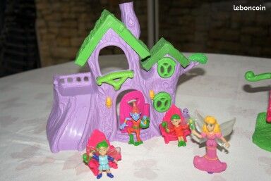 Château des elfes et lutins fée+ balançoire fauteuils petite maison et personnages (image 3)
