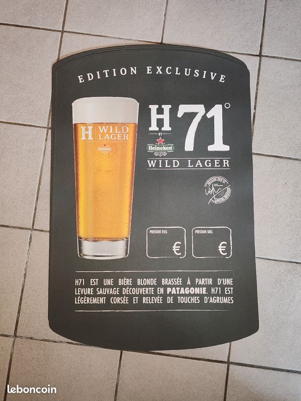 Affiche bière Heineken h71 wild lager (image 1)