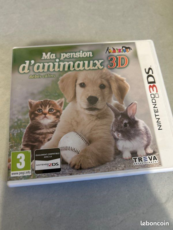 Jeu Nintendo 3DS 'MA PENSION D'ANIMAUX BEBES CÂLINS' - Neuf Sous Blister - 3 Ans Et Plus
