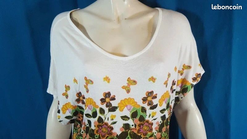 Tunique Ou Haut Desigual Multicolore - Taille XS/34, Occasion En Très Bon état