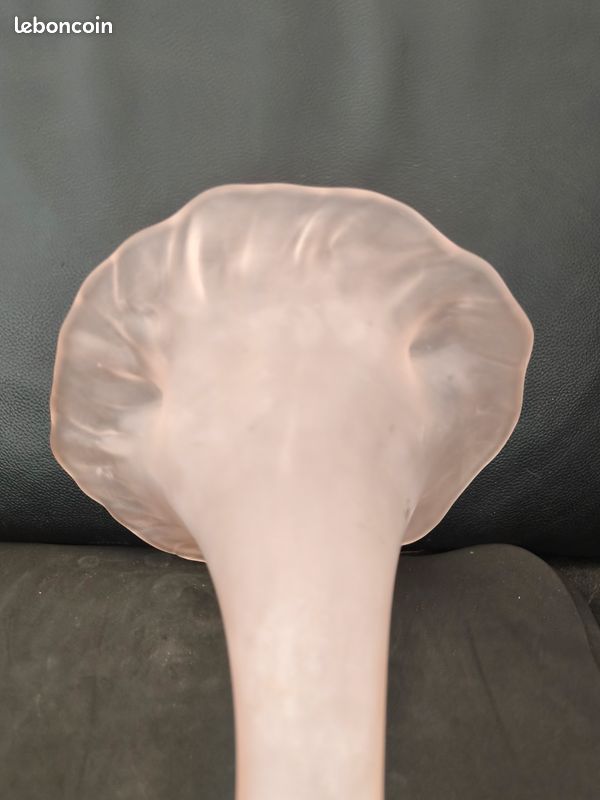 Vase Vintage en Verre Givré des années 1970 (image 16)