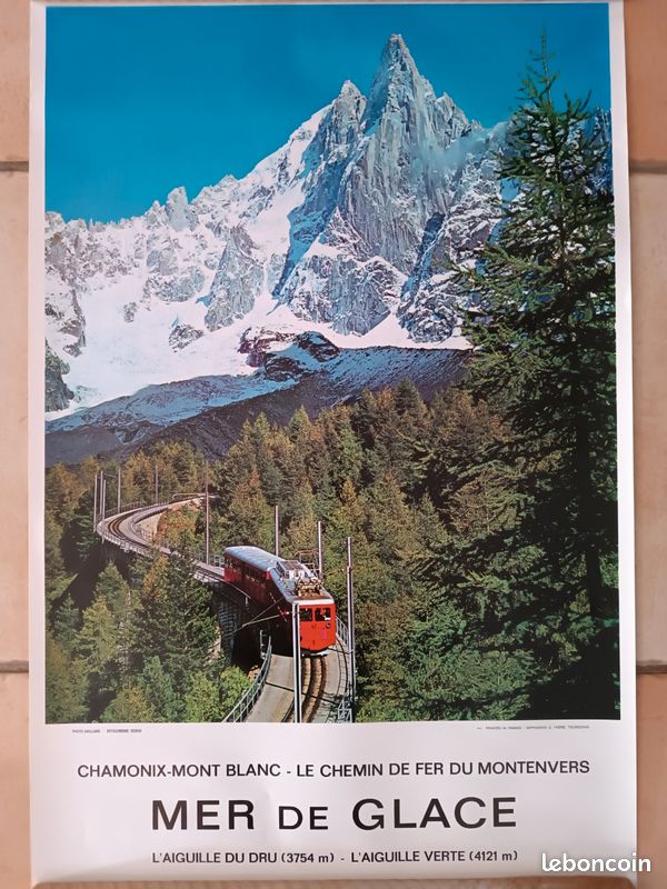 Carte Postale Ancienne Chamonix - Mer De Glace Et Chemin De Fer Du Montenvers