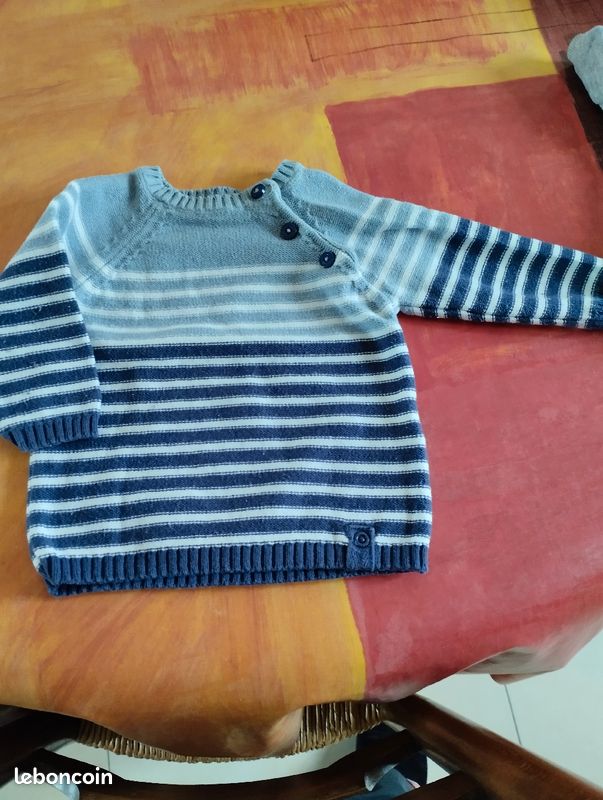 Lot gilet et pull garçon 3 mois demi saison (image 4)