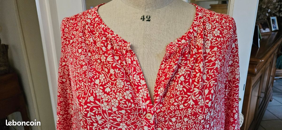 Haut (chemisier) Femme Gérard Darel - Taille 38 - Couleur Marron - Occasion En Excellent état