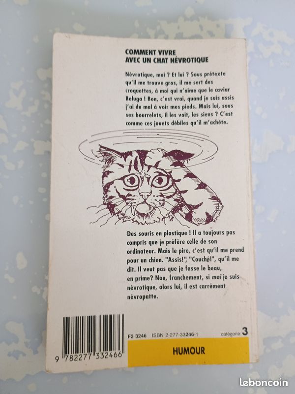 Livre Comment vivre avec un chat névrotique (image 2)