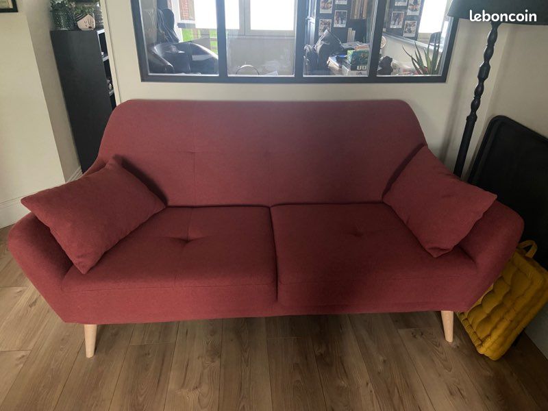 Canapé rouge alv (image 1)