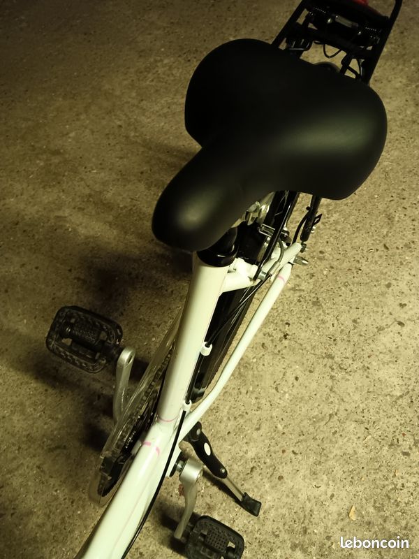 Vélo ville blanc femme 26" col de cygne marque DURET - GELIANO (image 11)