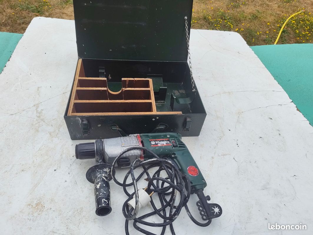 Perceuse Metabo filaire – coffret métal – outil pro (image 3)