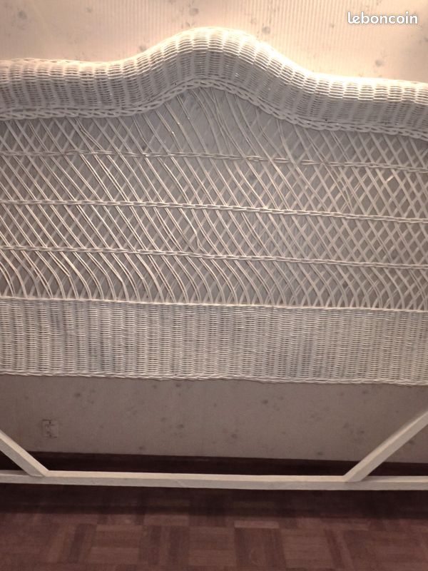 Tête de lit Vintage en osier et rotin largeur 154 cm (image 12)