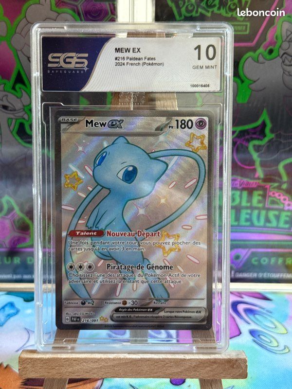 app to look up pokemon cards Pokemon Mew EX Shiny Full-Art Paldean-Fates