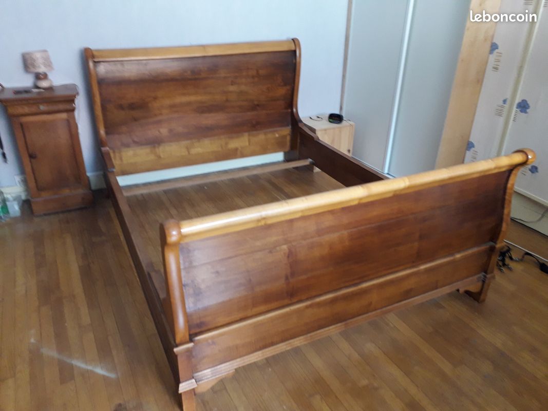 Lit bateau style louis philippe massif (image 2)