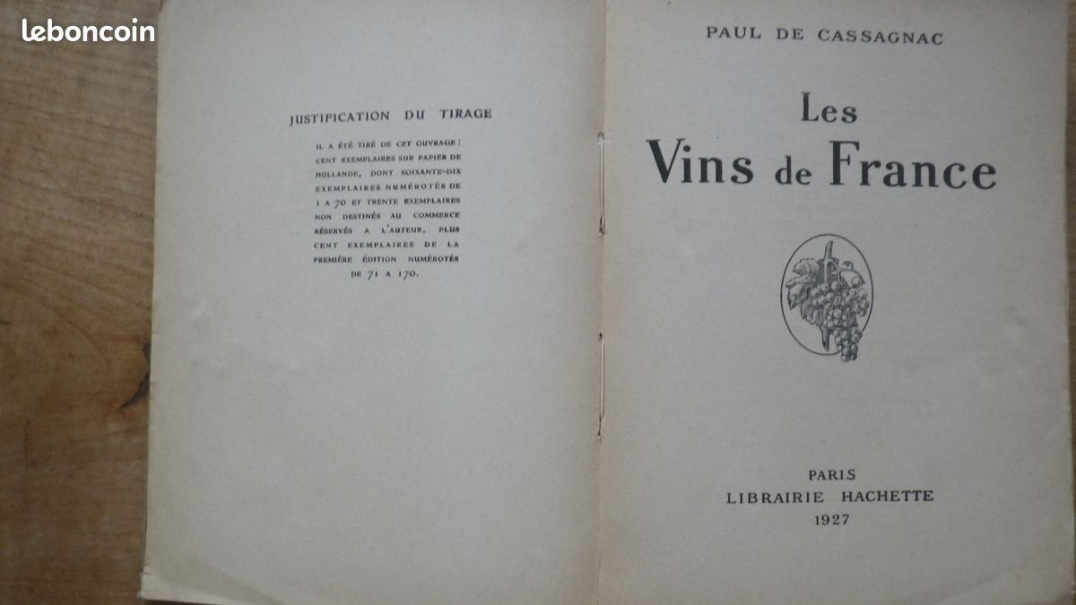 Les vins de France - Paul de Cassagnac - 1927 (image 2)