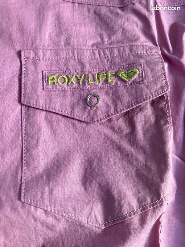 Chemise Vintage Roxy QuickSilver Lila T2 (image 6)